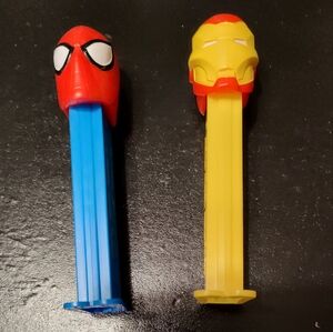 Marvel Spider-Man and  Iron Man Pez Dispensers - 2009 - Retired